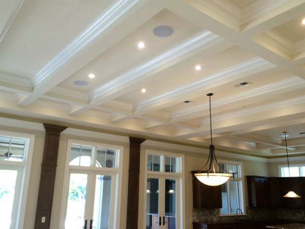 Custom Coffer ceiling - Pohl Custom Cabinets, LLC