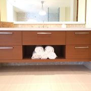 Teak Veneer Bath Vanity