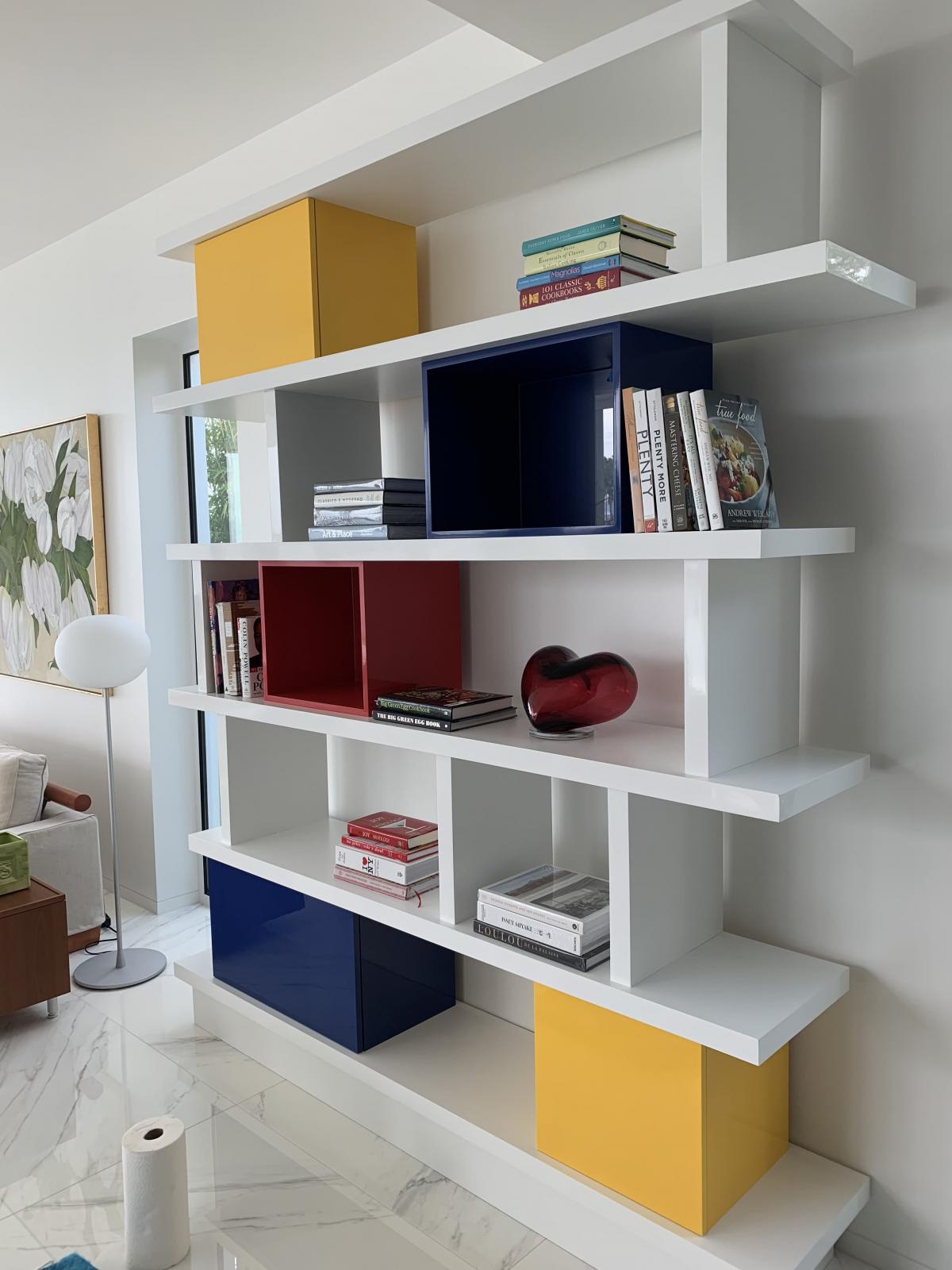 Fruit Colored Book Shelf