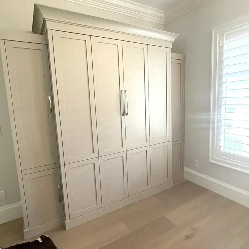 Panel Bed Contemporary with Closet