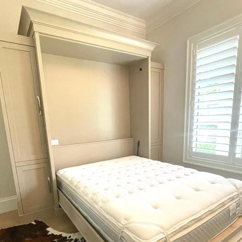 Panel Bed Contemporary with Closet